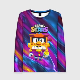 Женский лонгслив 3D с принтом Грифф Griff Brawl Stars в Ухте, 100% полиэстер | длинные рукава, круглый вырез горловины, полуприлегающий силуэт | brawl | brawl stars | brawlstars | brawl_stars | grif | griff | бравл | бравлстарс | грифф