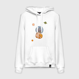 Женская толстовка Утконос и космос: в Ухте, френч-терри, мягкий теплый начес внутри (100% хлопок) | карман-кенгуру, эластичные манжеты и нижняя кромка, капюшон с подкладом и шнурком | звёзды | космос | любовь | планеты | утконос