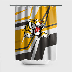 Штора 3D для ванной Тигр: в Ухте, 100% полиэстер | плотность материала — 100 г/м2. Стандартный размер — 146 см х 180 см. По верхнему краю — пластиковые люверсы для креплений. В комплекте 10 пластиковых колец | дыра | дырка | крупная кошка | разрывает | тигр | тигрица