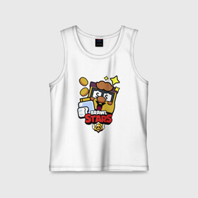 Детская майка хлопок с принтом Грифф | Griff (Brawl Stars) в Ухте,  |  | Тематика изображения на принте: brawl stars | coin | griff | pin | бравл старс | грифф | монеты