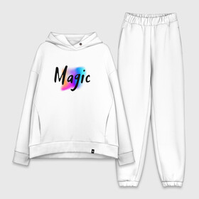 Женский костюм хлопок Oversize Magic: в Ухте,  |  | magic | волшебный | волшебство | градиент | магия | надпись