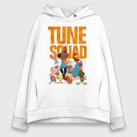 Женское худи Oversize хлопок с принтом Space Jam 2 Tune Squad в Ухте, френч-терри — 70% хлопок, 30% полиэстер. Мягкий теплый начес внутри —100% хлопок | боковые карманы, эластичные манжеты и нижняя кромка, капюшон на магнитной кнопке | bugs bunny | lebron james | lola bunny | space jam | space jam 2 | space jam a new legacy | tune squad | vdzabma | багз банни | космический джем | космический джем 2 | космический джем: новое поколение | леброн джеймс | лола банни | тюн с