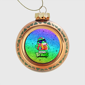 Стеклянный ёлочный шар с принтом Базз Buzz Brawl Stars в Ухте, Стекло | Диаметр: 80 мм | brawl | brawl stars | brawlstars | brawl_stars | buz | buzz | баз | базз | бравл | бравлстарс | буз