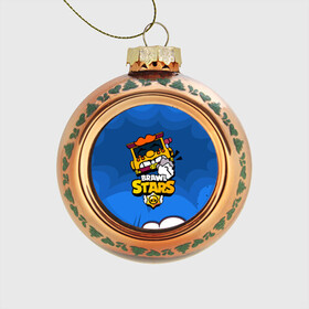 Стеклянный ёлочный шар с принтом Грифф Griff Brawl Stars в Ухте, Стекло | Диаметр: 80 мм | brawl | brawl stars | brawlstars | brawl_stars | grif | griff | бравл | бравлстарс | грифф