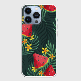 Чехол для iPhone 13 Pro Арзуб и папоротник: в Ухте,  |  | арбуз | арт | иллюстрация | папоротник | цветок | ягода