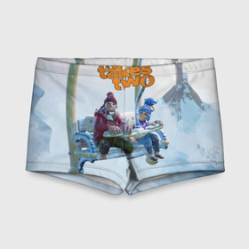 Детские купальные плавки 3D с принтом It Takes Two Коди и Мэй в Ухте, Полиэстер 85%, Спандекс 15% | Слитный крой, подклад по переду изделия, узкие бретели | Тематика изображения на принте: action | adventure | cody | game | hazelight | it | may | studios | takes | two | двое | для | игра | коди | кооператив | мэй | нужны | приключения | экшн | этого