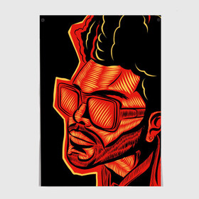 Постер с принтом Большой Уикенд в Ухте, 100% бумага
 | бумага, плотность 150 мг. Матовая, но за счет высокого коэффициента гладкости имеет небольшой блеск и дает на свету блики, но в отличии от глянцевой бумаги не покрыта лаком | blinding lights | music | pop | star boy | the weekend | the weeknd | музыка | уикенд