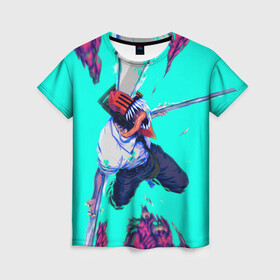 Женская футболка 3D ЧЕЛОВЕК БЕНЗОПИЛА ДЕНДЖИ: в Ухте, 100% полиэфир ( синтетическое хлопкоподобное полотно) | прямой крой, круглый вырез горловины, длина до линии бедер | anime | chainsaw | chainsaw man | chainsawman | chainsow | makima | manga | power | venom | аниме | бензопила | бим | веном | денджи | дендзи | дэнджи | кишибэ | макима | манга | мем | пауэр | хаякава аки | химено | человек бензопила