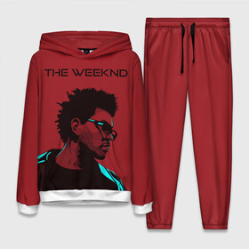 Женский костюм 3D (с толстовкой) с принтом the weeknd в Ухте,  |  | blinding lights | music | pop | star boy | the weekend | the weeknd | музыка | уикенд