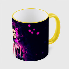 Кружка с принтом The Weeknd в Ухте, керамика | ёмкость 330 мл | Тематика изображения на принте: blinding lights | music | pop | star boy | the weekend | the weeknd | музыка | уикенд