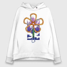 Женское худи Oversize хлопок Flower carabiners: в Ухте, френч-терри — 70% хлопок, 30% полиэстер. Мягкий теплый начес внутри —100% хлопок | боковые карманы, эластичные манжеты и нижняя кромка, капюшон на магнитной кнопке | adventure | carabiner | climb | climbing | mountain | гора | карабин | путешествие | скалолазание | цветок