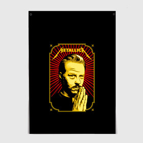 Постер с принтом Хэтфилд в Ухте, 100% бумага
 | бумага, плотность 150 мг. Матовая, но за счет высокого коэффициента гладкости имеет небольшой блеск и дает на свету блики, но в отличии от глянцевой бумаги не покрыта лаком | alternative | metalica | metall | metallica | music | rock | альтернатива | джеймс хэтфилд | металика | металл | металлика | музыка | рок