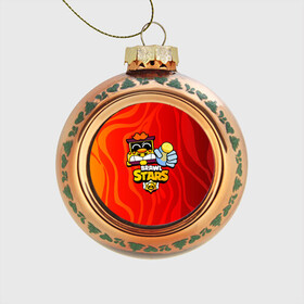 Стеклянный ёлочный шар с принтом Грифф Griff Brawl Stars в Ухте, Стекло | Диаметр: 80 мм | brawl | brawl stars | brawlstars | brawl_stars | grif | griff | бравл | бравлстарс | грифф