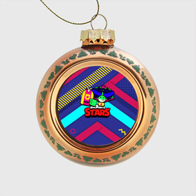 Стеклянный ёлочный шар с принтом Базз Buzz Brawl Stars в Ухте, Стекло | Диаметр: 80 мм | brawl | brawl stars | brawlstars | brawl_stars | buz | buzz | баз | базз | бравл | бравлстарс | буз