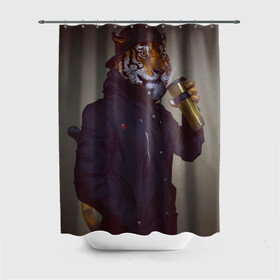 Штора 3D для ванной Тигр На Стиле: в Ухте, 100% полиэстер | плотность материала — 100 г/м2. Стандартный размер — 146 см х 180 см. По верхнему краю — пластиковые люверсы для креплений. В комплекте 10 пластиковых колец | животное | зверь | кофе | на стиле | стиль | тигр