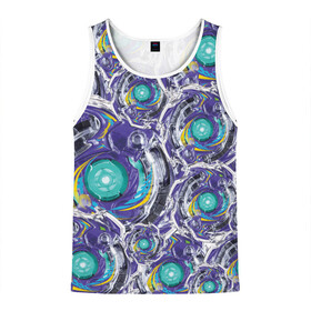 Мужская майка 3D Бейблейд: в Ухте, 100% полиэстер | круглая горловина, приталенный силуэт, длина до линии бедра. Пройма и горловина окантованы тонкой бейкой | beyblade | jet  волчок | бейблейд виверн | бейблэйд | вращение | джет вайрон | знаки | игра | космос | круг | металл | снаряжение | текстура | томи той