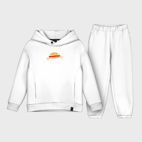 Детский костюм хлопок Oversize с принтом Sunny Go One Piece в Ухте,  |  | anime | manga | one piece | аниме | большой куш | ван пис | весёлый роджер | вон пис | король пиратов | логотип | манга | монки д. луффи | мугивары | перекрещённый костями | пират | пиратский флаг