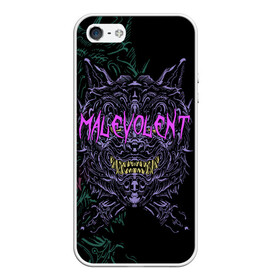 Чехол для iPhone 5/5S матовый с принтом MALEVOLENT / ANGRY DOG в Ухте, Силикон | Область печати: задняя сторона чехла, без боковых панелей | angry dog | готический | дог | животные | зверь | злая собака | зубы | клыки | монстр | оскал | пасть | пес | челюсть