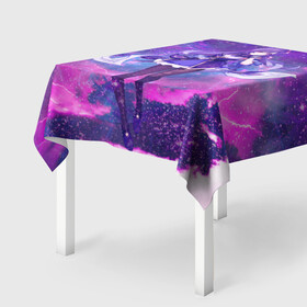 Скатерть 3D с принтом Genshin Impact Кэ Цин в Ухте, 100% полиэстер (ткань не мнется и не растягивается) | Размер: 150*150 см | action | game | genshin impact | rpg | аниме | геншин импакт | геншин удар | игра | кэ цин | мир | молитва | молния | цисин | электро