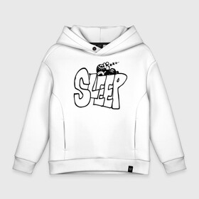 Детское худи Oversize хлопок с принтом SLEEP Тони Тони Чоппер | One Piece в Ухте, френч-терри — 70% хлопок, 30% полиэстер. Мягкий теплый начес внутри —100% хлопок | боковые карманы, эластичные манжеты и нижняя кромка, капюшон на магнитной кнопке | Тематика изображения на принте: one piece | tony tony chopper | аниме | большой куш | ван пис | великий флот | вон пис | врач | любитель сладкой ваты | манга | ниндзя пирато минко самурайский альянс | пират | пираты соломенной шляпы