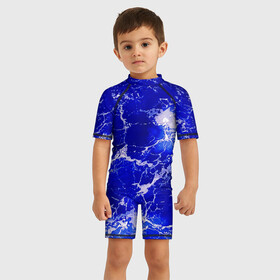 Детский купальный костюм 3D Морские волны: в Ухте, Полиэстер 85%, Спандекс 15% | застежка на молнии на спине | гавайи. | море | океан | отдых | пляж | спокойствие | штиль