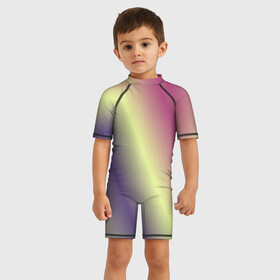 Детский купальный костюм 3D Настроение: в Ухте, Полиэстер 85%, Спандекс 15% | застежка на молнии на спине | strips | sun | градиент | солнце | яркие полосы