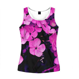 Женская майка 3D Цветочный Альянс!: в Ухте, 100% полиэстер | круглая горловина, прямой силуэт, длина до линии бедра | краски | лес. | отдых | природа | сад | свежесть | спокойствие | цветочки