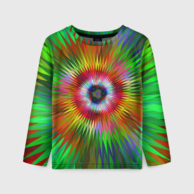 Детский лонгслив 3D с принтом Тропичный Бум! в Ухте, 100% полиэстер | длинные рукава, круглый вырез горловины, полуприлегающий силуэт
 | гавайи. | море | океан | отдых | пляж | спокойствие | штиль