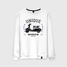 Мужской свитшот хлопок с принтом unique в Ухте, 100% хлопок |  | bike | fast | moskow | motor | motorbike | racer | retro | rider | rock | vintage