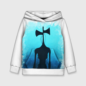 Детская толстовка 3D с принтом СИРЕНОГОЛОВЫЙ КРАСКА в Ухте, 100% полиэстер | двухслойный капюшон со шнурком для регулировки, мягкие манжеты на рукавах и по низу толстовки, спереди карман-кенгуру с мягким внутренним слоем | Тематика изображения на принте: siren head | игра | монстр | сиреноголовый | существо | хоррор