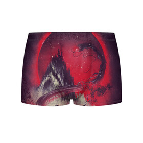 Мужские трусы 3D ЗМЕЙ ДРАКОН 3D: в Ухте, 50% хлопок, 50% полиэстер | классическая посадка, на поясе мягкая тканевая резинка | воин | гора | деревья | дракон | змей | илюстрация | культура | лес | луна | самурай | скалы | холм