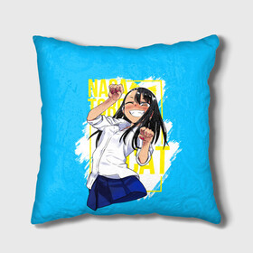 Подушка 3D с принтом Nagatoro cat в Ухте, наволочка – 100% полиэстер, наполнитель – холлофайбер (легкий наполнитель, не вызывает аллергию). | состоит из подушки и наволочки. Наволочка на молнии, легко снимается для стирки | anime | sempai | torochan | аниме | нагаторо | нагаторосан | не издевайся | не издевайся нагаторо | семпай | хаясэ нагаторо