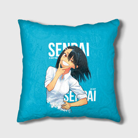Подушка 3D с принтом Sempai is just fine в Ухте, наволочка – 100% полиэстер, наполнитель – холлофайбер (легкий наполнитель, не вызывает аллергию). | состоит из подушки и наволочки. Наволочка на молнии, легко снимается для стирки | anime | sempai | torochan | аниме | нагаторо | нагаторосан | не издевайся | не издевайся нагаторо | семпай | хаясэ нагаторо