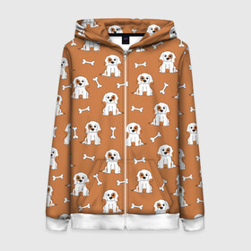 Женская толстовка 3D на молнии Пёс и кость: в Ухте, 100% полиэстер | длина до линии бедра, манжеты и пояс оформлены мягкой тканевой резинкой, двухслойный капюшон со шнурком для регулировки, спереди молния, по бокам два кармана |  кость |  питомец | домашнее животное | кости | косточка | косточки | любителям собак | пёс | пёсик | пёсики | псы | собака | собаки | собачка | собачки | узор | щенки | щенок