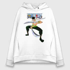 Женское худи Oversize хлопок с принтом Зоро и 3 катаны | One Piece в Ухте, френч-терри — 70% хлопок, 30% полиэстер. Мягкий теплый начес внутри —100% хлопок | боковые карманы, эластичные манжеты и нижняя кромка, капюшон на магнитной кнопке | anime | manga | one piece | zoro roronoa | аниме | большой куш | ван пис | великий флот | вон пис | зородзюро | король пиратов | манга | мечник | охотник за головами | охотник на пиратов | пират