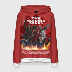 Женская толстовка 3D с принтом The Suicide Squad в Ухте, 100% полиэстер  | двухслойный капюшон со шнурком для регулировки, мягкие манжеты на рукавах и по низу толстовки, спереди карман-кенгуру с мягким внутренним слоем. | dc | squad | suicide squad | vdkarsvet | миротворец | миссия навылет | отряд | харли квинн | человек в горошек