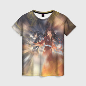 Женская футболка 3D МИА С ХЯККИМАРУ | ДОРОРО (Z): в Ухте, 100% полиэфир ( синтетическое хлопкоподобное полотно) | прямой крой, круглый вырез горловины, длина до линии бедер | anime | dororo | hyakkimaru | jorogumo | manga | shogakukan | аниме | демон | джорогумо | джукай | дороро | манга | мио | монстр | нуи но ката | оджия | паук | паучиха | такебо | тахомару | упырь | фентази | фэнтази | хяккимару