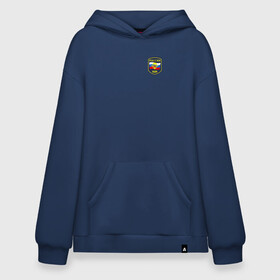 Худи SuperOversize хлопок с принтом Россия. ВДВ в Ухте, 70% хлопок, 30% полиэстер, мягкий начес внутри | карман-кенгуру, эластичная резинка на манжетах и по нижней кромке, двухслойный капюшон
 | 23 февраля | армейка | армия | вдв | вдвшник | воздушно | войска | герб | голубые береты | десант | десантник | десантные | десантура | за вдв | зеленый | знак | камуфляж | маскировка | россии