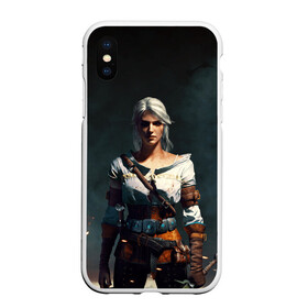 Чехол для iPhone XS Max матовый THE WITCHER CIRI: в Ухте, Силикон | Область печати: задняя сторона чехла, без боковых панелей | the witcher | ведьмак | зе витчер | игра | компьютерная игра
