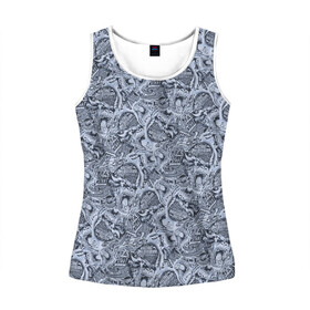 Женская майка 3D с принтом GTAO: Los Santos Tuners GRAFFITI в Ухте, 100% полиэстер | круглая горловина, прямой силуэт, длина до линии бедра | Тематика изображения на принте: auto | car | gorilla | graffiti | grand | gta | gta5 | los santos | online | race | rockstar | street racing | theft | tuners | гонки | горилла | граффити | гта | гта5 | лос сантос | майкл | машина | онлайн | рокстар | стритрейсинг | тревор | тюнерс | тюн