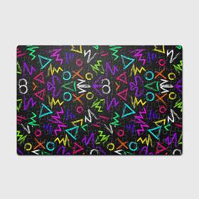 Головоломка Пазл магнитный 126 элементов с принтом Геометрия в Ухте, полимерный материал с магнитным слоем | 126 деталей, размер изделия —  180*270 мм | абстракция | геометрия | зигзаг | крестики | крестики нолики | круги | тренды | треугольник | фигуры