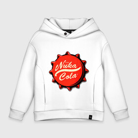 Детское худи Oversize хлопок с принтом Nuka Cola | Fallout в Ухте, френч-терри — 70% хлопок, 30% полиэстер. Мягкий теплый начес внутри —100% хлопок | боковые карманы, эластичные манжеты и нижняя кромка, капюшон на магнитной кнопке | fallout | fallout 4 | fallout кола | fallout крышечка | nuka cola | крышечка ядер колы | фалаут кола | фаллаут кола | ядер кола | ядерная кола