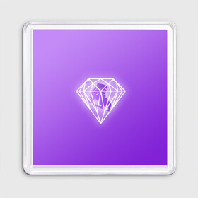 Магнит 55*55 с принтом 50 Shades Of Skaters (violet)  в Ухте, Пластик | Размер: 65*65 мм; Размер печати: 55*55 мм | 50 shades of skaters | блогер | мерч | фигурное катание