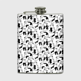 Фляга с принтом Коровы в Ухте, металлический корпус | емкость 0,22 л, размер 125 х 94 мм. Виниловая наклейка запечатывается полностью | Тематика изображения на принте: cow | бык | корова | коровка | коровы | скот | теленок | телята