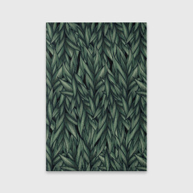 Обложка для паспорта матовая кожа с принтом Листья в Ухте, натуральная матовая кожа | размер 19,3 х 13,7 см; прозрачные пластиковые крепления | зелень | лес | листва | листья | природа