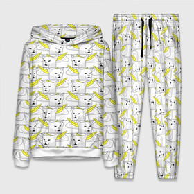 Женский костюм 3D (с толстовкой) Кот с бананом: в Ухте,  |  | banana | cat | банан | кот | мем