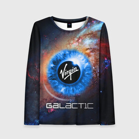 Женский лонгслив 3D с принтом VIRGIN GALACTIC / КОСМОС в Ухте, 100% полиэстер | длинные рукава, круглый вырез горловины, полуприлегающий силуэт | richard branson | space | акции | вирджин галактик | глаз | инвестиции | космос | ракета | ричард бренсон | трейдинг. | фондовый рынок