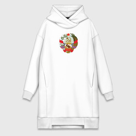 Платье-худи хлопок с принтом Герб социалистической Америки в Ухте,  |  | герб | конфедерация | кша | сасш | сша | юг