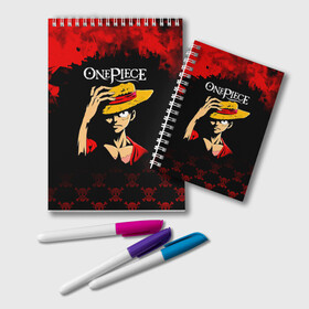 Блокнот с принтом Луффи One Piece. Большой куш в Ухте, 100% бумага | 48 листов, плотность листов — 60 г/м2, плотность картонной обложки — 250 г/м2. Листы скреплены удобной пружинной спиралью. Цвет линий — светло-серый
 | Тематика изображения на принте: anime | manga | monkey d. luffy | one piece | аниме | большой куш | ван пис | вон пис | гол д. роджер | кайдо | король пиратов | луфи | луффи | манга | манки д. луффи | нами | нико робин | пират | портгас д. эйс | ророноа зоро