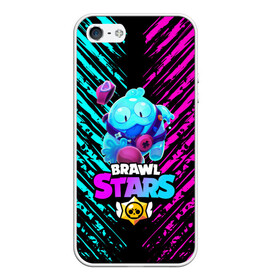Чехол для iPhone 5/5S матовый BRAWL STARS SQUEAK: СКВИК.: в Ухте, Силикон | Область печати: задняя сторона чехла, без боковых панелей | brawl stars | leon | sally leon | shark | werewolf leon | акула | бравл старс | оборотень | сквик squeak